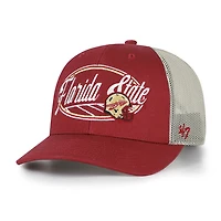 Unisex '47 Garnet Florida State Seminoles Enfield Adjustable Trucker Hat