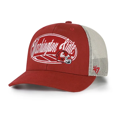 Unisex '47 Crimson Washington State Cougars Enfield Adjustable Trucker Hat