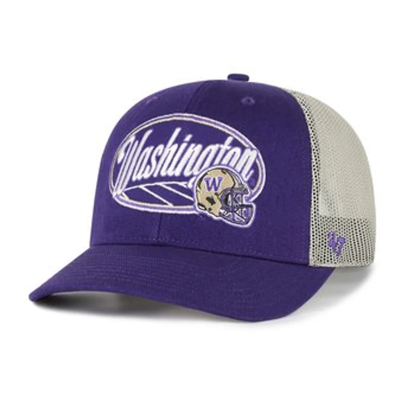 Unisex '47 Purple Washington Huskies Enfield Adjustable Trucker Hat