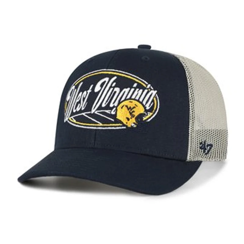 Unisex '47 Navy West Virginia Mountaineers Enfield Adjustable Trucker Hat