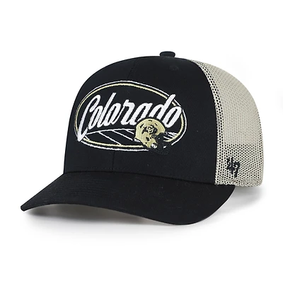 Unisex '47 Black Colorado Buffaloes Enfield Adjustable Trucker Hat