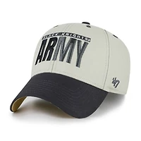 Unisex '47 Gray/Black Army Black Knights Half Block Text MVP Adjustable Hat