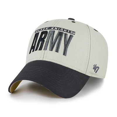 Unisex '47 Gray/Black Army Black Knights Half Block Text MVP Adjustable Hat