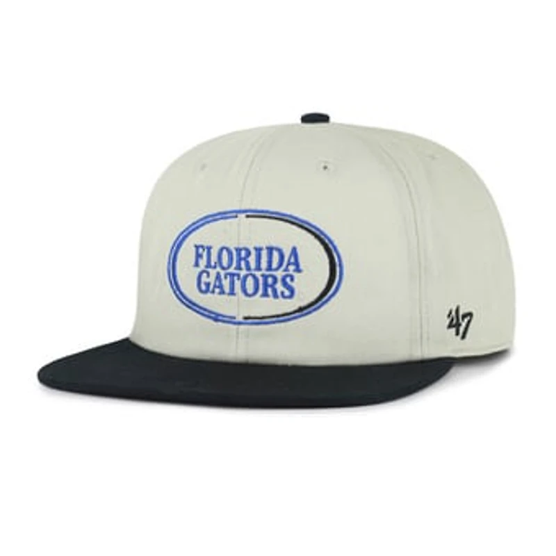 Unisex '47 Gray/Black Florida Gators Ovalcrest Captain Snapback Hat