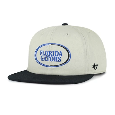 Unisex '47 Gray/Black Florida Gators Ovalcrest Captain Snapback Hat