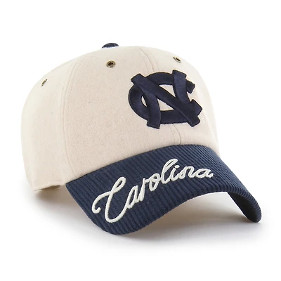 Women's '47 White/Navy North Carolina Tar Heels Rope Script Clean Up Adjustable Hat