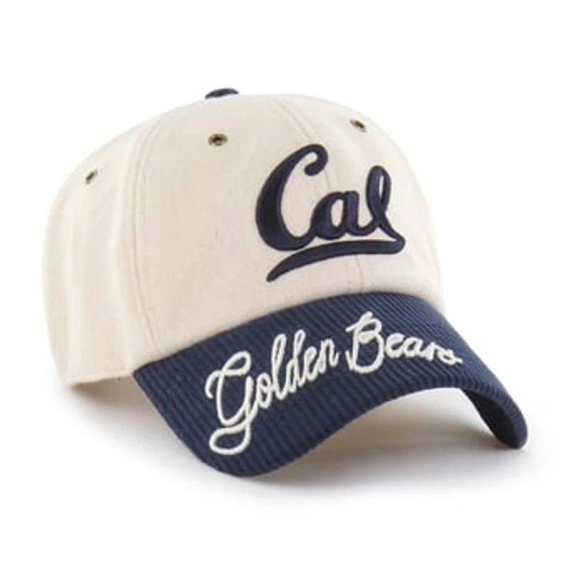 Women's '47 White/Navy Cal Bears Rope Script Clean Up Adjustable Hat