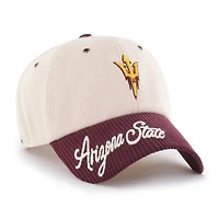 Women's '47 White/Maroon Arizona State Sun Devils Rope Script Clean Up Adjustable Hat