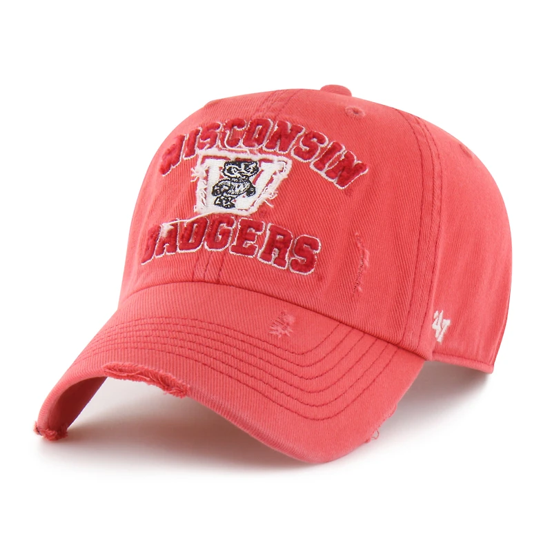 Unisex '47 Red Wisconsin Badgers Well-Worn Seymore Clean Up Adjustable Hat