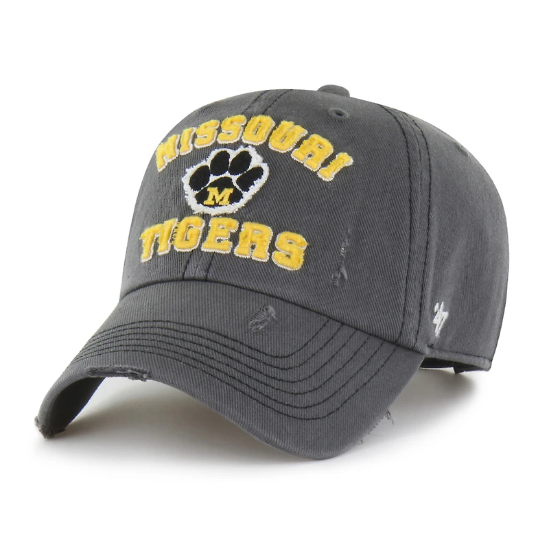 Unisex '47 Charcoal Missouri Tigers Well-Worn Seymore Clean Up Adjustable Hat