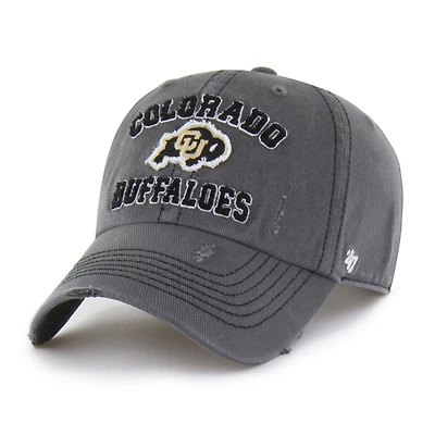 Unisex '47 Charcoal Colorado Buffaloes Well-Worn Seymore Clean Up Adjustable Hat