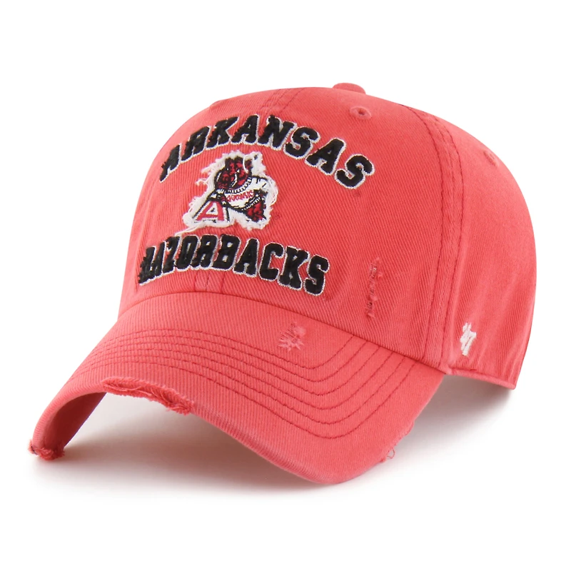 Unisex '47 Cardinal Arkansas Razorbacks Well-Worn Seymore Clean Up Adjustable Hat