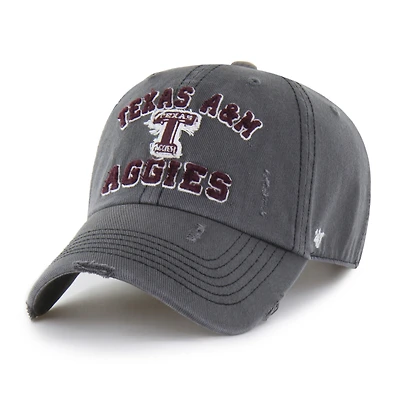 Unisex '47 Charcoal Texas A&M Aggies Well-Worn Seymore Clean Up Adjustable Hat