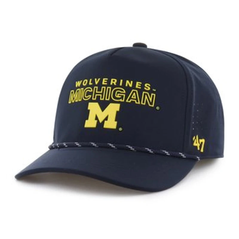 Unisex '47 Navy Michigan Wolverines brrr° Rope Hitch Adjustable Hat