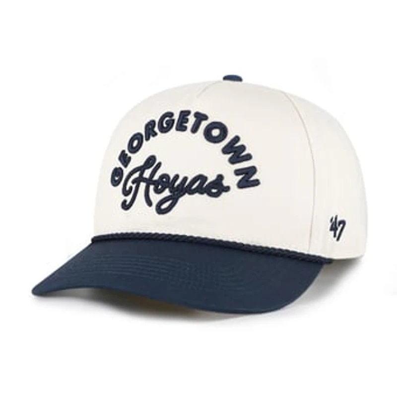Women's '47 Cream/Navy Georgetown Hoyas Rope Script Hitch Adjustable Hat