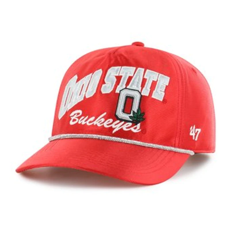 Women's '47 Red Ohio State Buckeyes Glitter Hitch Adjustable Hat