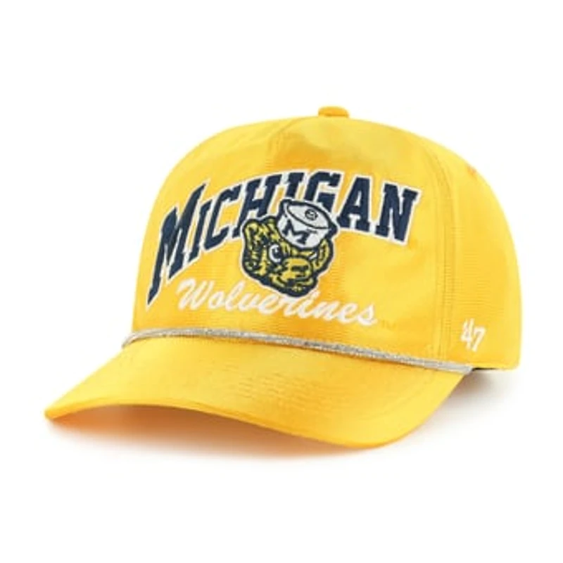 Women's '47 Gold Michigan Wolverines Glitter Hitch Adjustable Hat