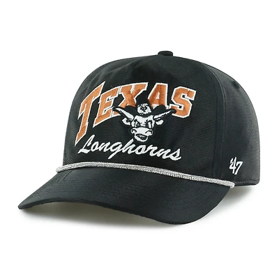 Women's '47 Black Texas Longhorns Glitter Hitch Adjustable Hat