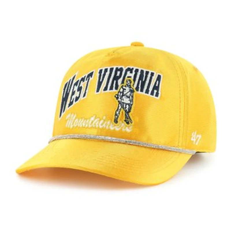 Women's '47 Gold West Virginia Mountaineers Glitter Hitch Adjustable Hat