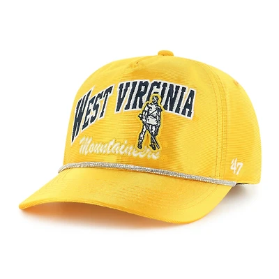 Women's '47 Gold West Virginia Mountaineers Glitter Hitch Adjustable Hat