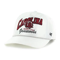 Women's '47 White South Carolina Gamecocks Glitter Hitch Adjustable Hat
