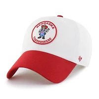 Unisex '47 White/Scarlet Nebraska Huskers Pique Patch Clean Up Adjustable Hat