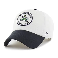 Unisex '47 White/Navy Notre Dame Fighting Irish Pique Patch Clean Up Adjustable Hat