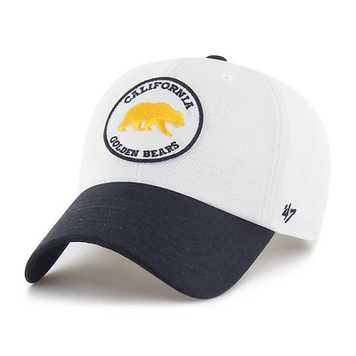 Unisex '47 White/Navy Cal Bears Pique Patch Clean Up Adjustable Hat