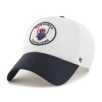 Unisex '47 White/Navy Virginia Cavaliers Pique Patch Clean Up Adjustable Hat