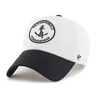 Unisex '47 White/Black Vanderbilt Commodores Pique Patch Clean Up Adjustable Hat