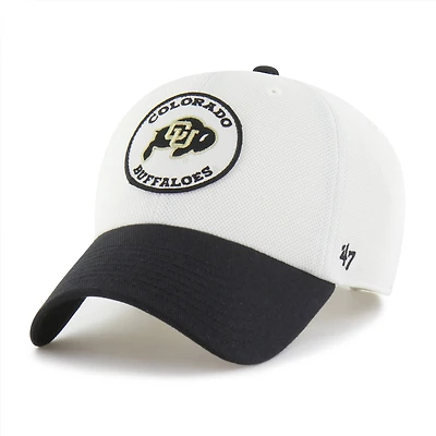 Unisex '47 White/Black Colorado Buffaloes Pique Patch Clean Up Adjustable Hat