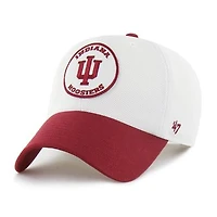 Unisex '47 White/Crimson Indiana Hoosiers Pique Patch Clean Up Adjustable Hat