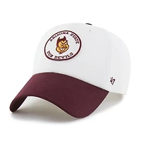 Unisex '47 White/Maroon Arizona State Sun Devils Pique Patch Clean Up Adjustable Hat