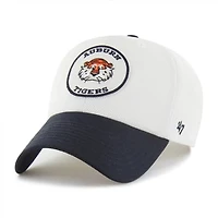 Unisex '47 White/Navy Auburn Tigers Pique Patch Clean Up Adjustable Hat