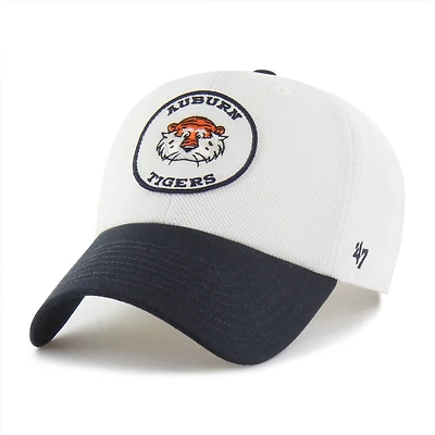 Unisex '47 White/Navy Auburn Tigers Pique Patch Clean Up Adjustable Hat