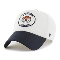Unisex '47 White/Navy Auburn Tigers Pique Patch Clean Up Adjustable Hat