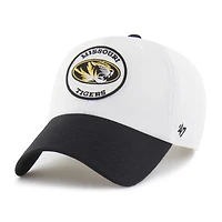 Unisex '47 White/Black Missouri Tigers Pique Patch Clean Up Adjustable Hat