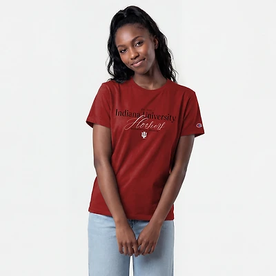 Women's Champion Crimson Indiana Hoosiers Lifestyle T-Shirt