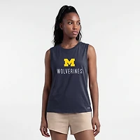 Women's Champion  Navy Michigan Wolverines Lifestyle Tank Top