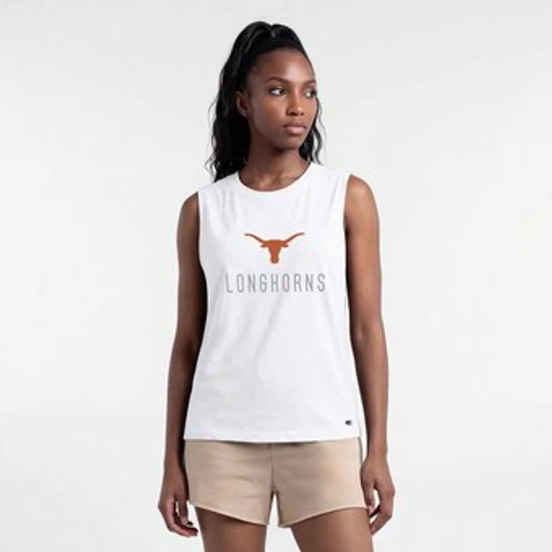 Women's Champion White Texas Longhorns Lifestyle Tank Top