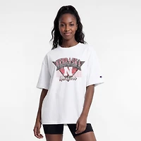 Women's Champion  White Nebraska Huskers Retro Oversized T-Shirt