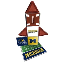 Michigan Wolverines 17-Piece Fan Tile Set