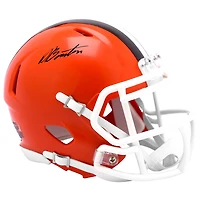 Denzel Boston Cleveland Browns Autographed Riddell Speed Mini Helmet