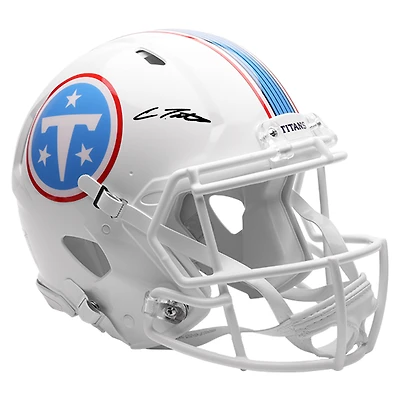 Carnell Tate Tennessee Titans Autographed Riddell Speed Authentic Helmet