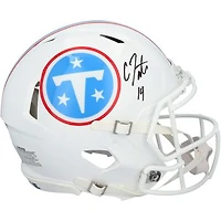 Carnell Tate Tennessee Titans Autographed Riddell Speed Authentic Helmet