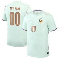 Men's Nike  Green France National Team 2026 Away Match Authentic Custom Jersey