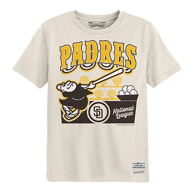 Preschool Mitchell & Ness  Cream San Diego Padres Step Back Up T-Shirt