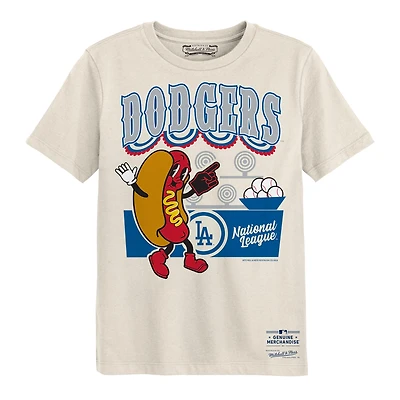 Preschool Mitchell & Ness Cream Los Angeles Dodgers Step Back Up T-Shirt