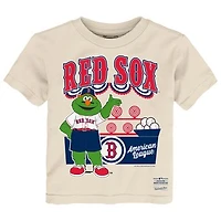 Toddler Mitchell & Ness  Cream Boston Red Sox Step Back Up T-Shirt