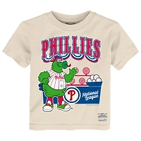 Toddler Mitchell & Ness  Cream Philadelphia Phillies Step Back Up T-Shirt